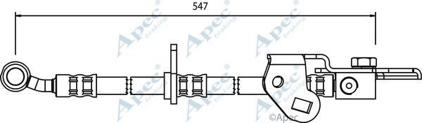 APEC BRAKING Тормозной шланг HOS3595